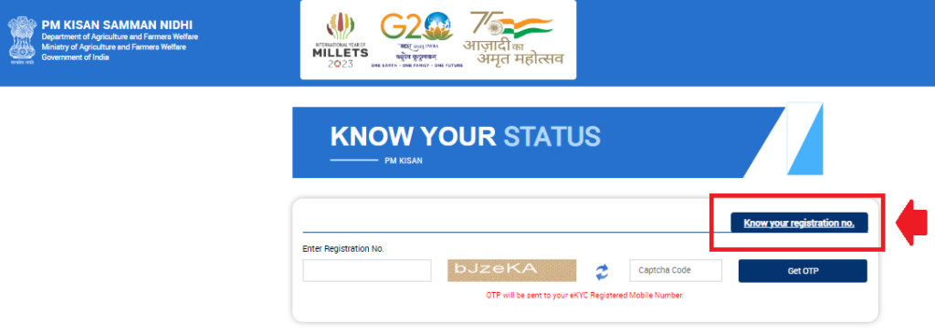 Know your registration no